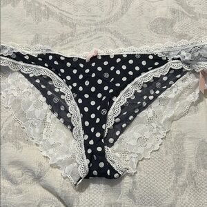 Victoria's Secret Polka Dot Cheekini Lace Panties